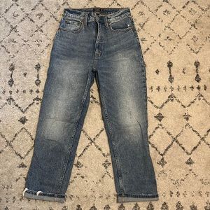 Abercrombie ultra high rise straight jeans